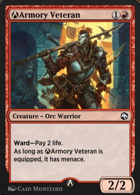 A-Armory Veteran - Ward—Pay 2 life.