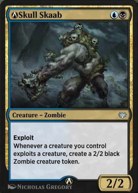 A-Skull Skaab - Exploit (When this creature enters the battlefield