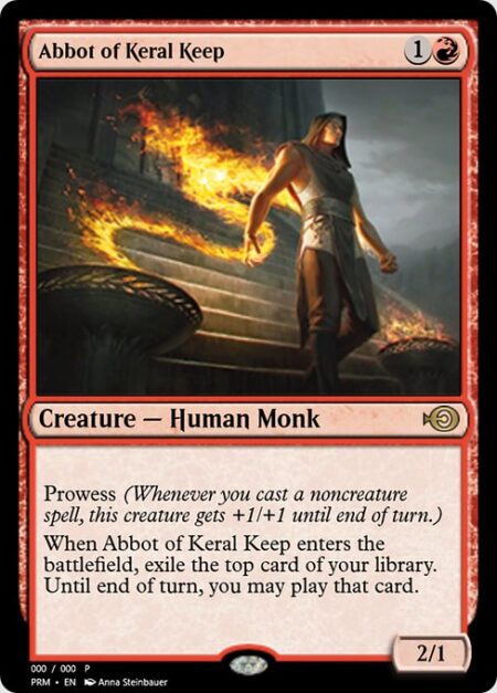 Abbot of Keral Keep - Prowess (Whenever you cast a noncreature spell