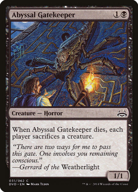 Abyssal Gatekeeper - When Abyssal Gatekeeper dies