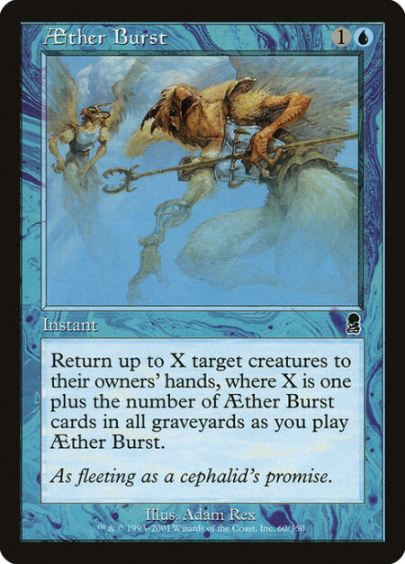 Aether Burst - Return up to X target creatures to their owners' hands