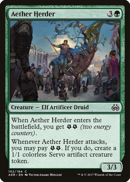 Aether Herder - When Aether Herder enters the battlefield