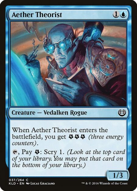 Aether Theorist - When Aether Theorist enters the battlefield