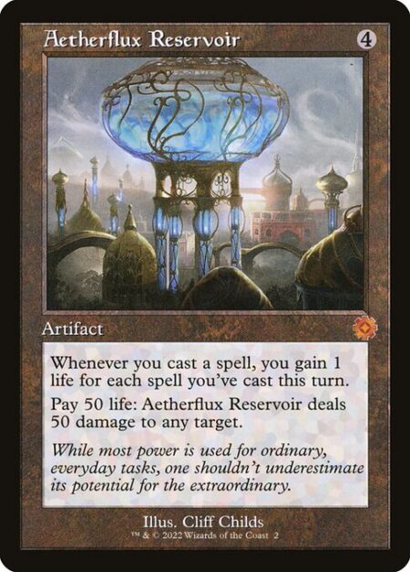 Aetherflux Reservoir - Whenever you cast a spell