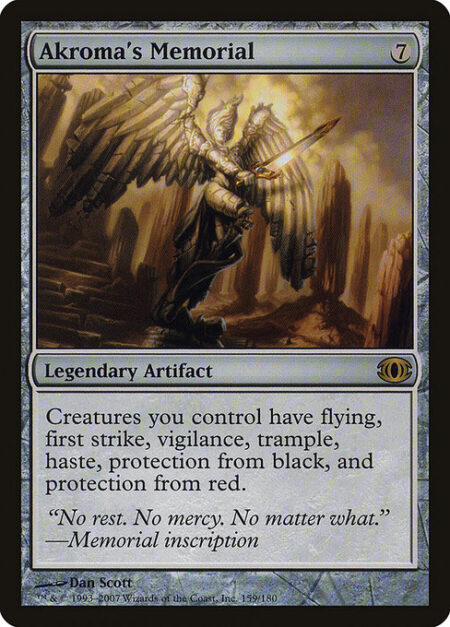 Akroma's Memorial - Creatures you control have flying