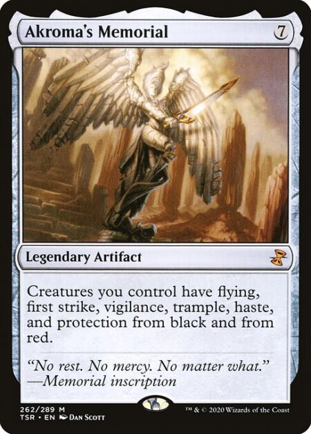 Akroma's Memorial - Creatures you control have flying