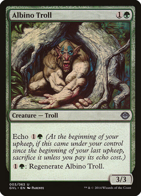 Albino Troll - Echo {1}{G} (At the beginning of your upkeep