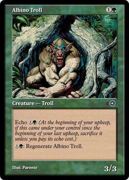 Albino Troll - Echo {1}{G} (At the beginning of your upkeep