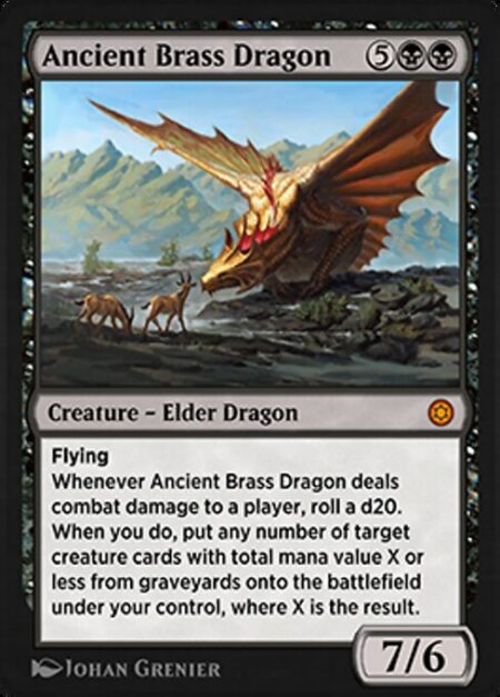 Ancient Brass Dragon - Flying