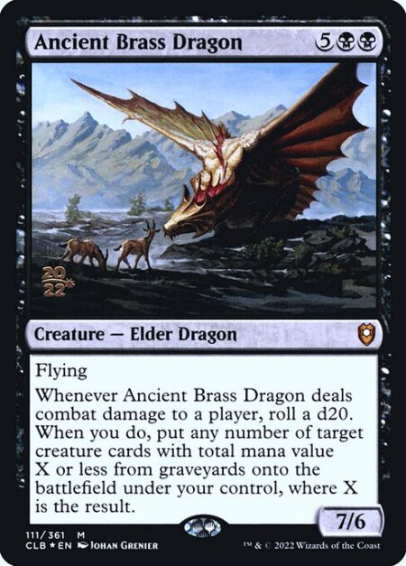 Ancient Brass Dragon - Flying