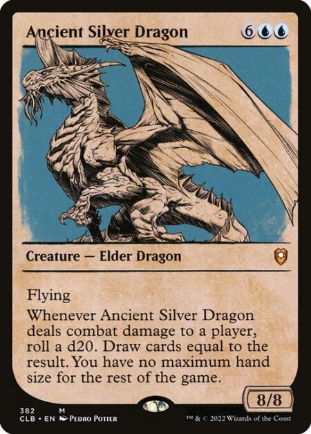 Ancient Silver Dragon - Flying