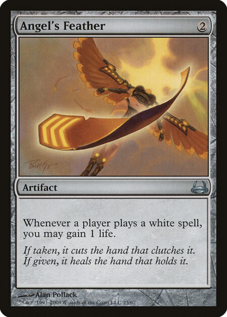 Angel's Feather - Whenever a player casts a white spell