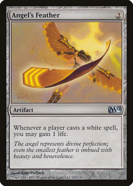 Angel's Feather - Whenever a player casts a white spell