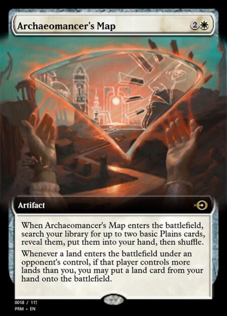 Archaeomancer's Map - When Archaeomancer's Map enters the battlefield