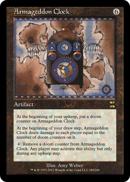 Armageddon Clock - At the beginning of your upkeep