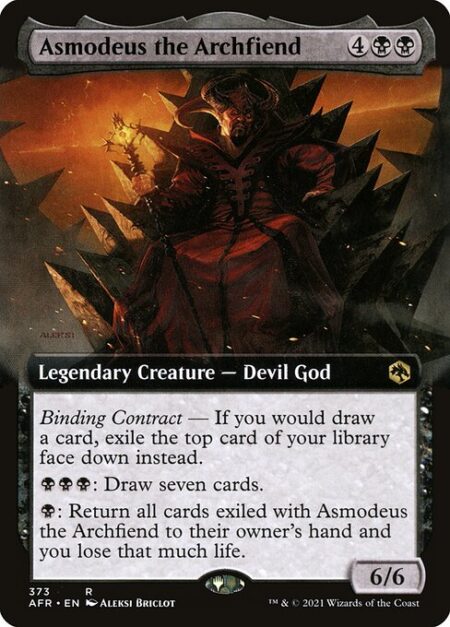 Asmodeus the Archfiend - Binding Contract — If you would draw a card