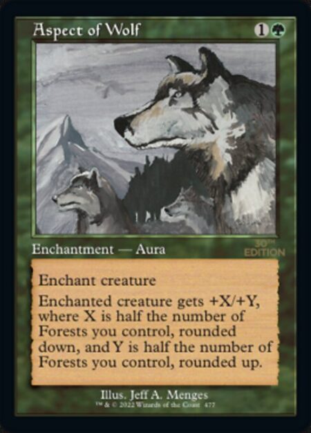 Aspect of Wolf - Enchant creature