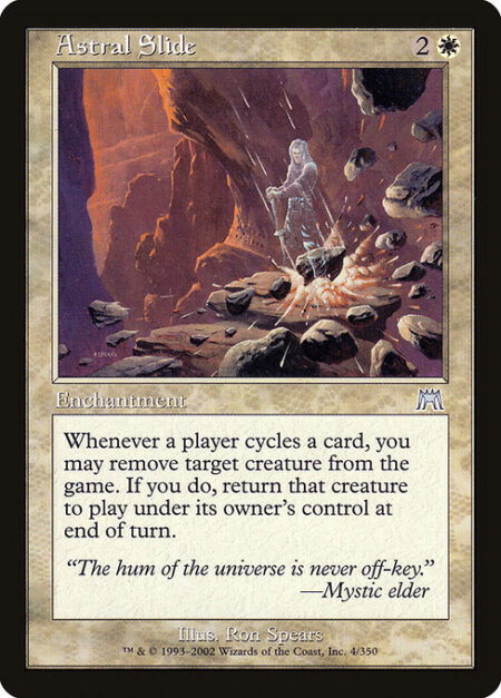 Astral Slide - Whenever a player cycles a card