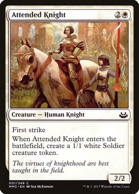 Attended Knight - First strike