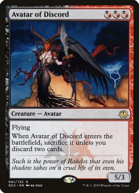 Avatar of Discord - ({B/R} can be paid with either {B} or {R}.)