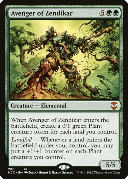 Avenger of Zendikar - When Avenger of Zendikar enters the battlefield
