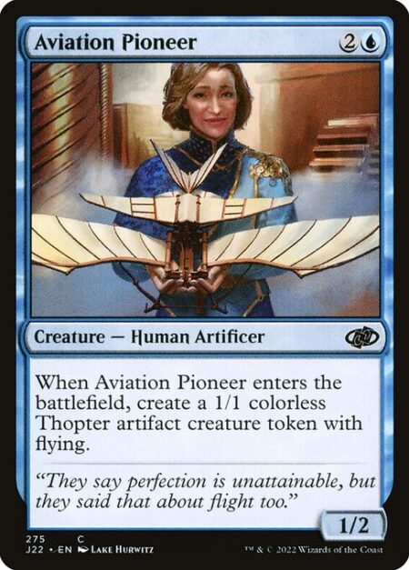 Aviation Pioneer - When Aviation Pioneer enters the battlefield