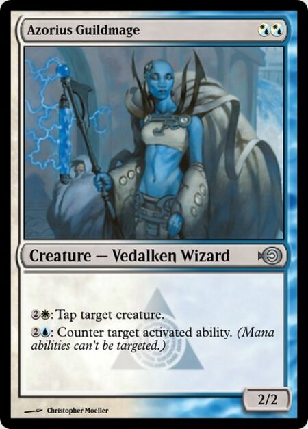 Azorius Guildmage - {2}{W}: Tap target creature.