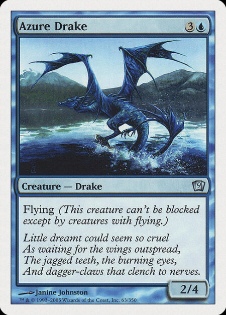 Azure Drake - Flying