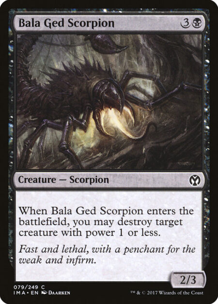 Bala Ged Scorpion - When Bala Ged Scorpion enters