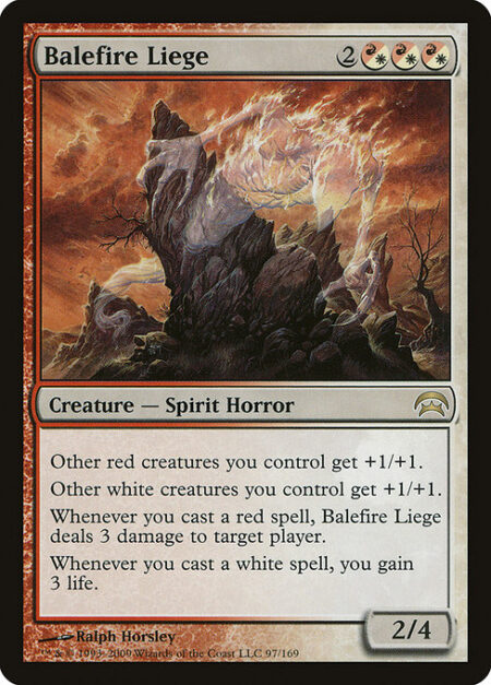 Balefire Liege - Other red creatures you control get +1/+1.