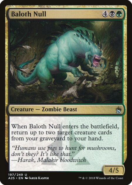 Baloth Null - When Baloth Null enters the battlefield