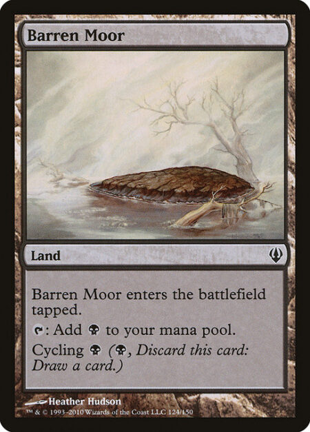 Barren Moor - Barren Moor enters tapped.