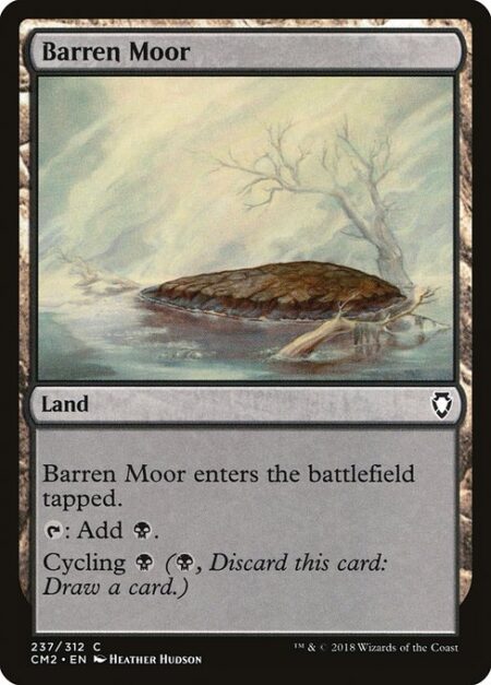 Barren Moor - Barren Moor enters tapped.