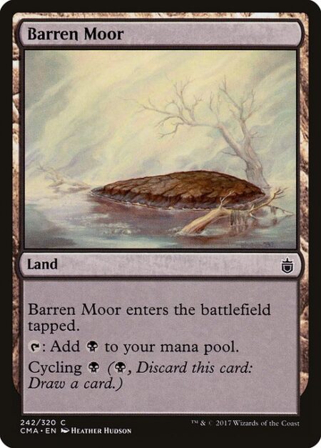 Barren Moor - Barren Moor enters tapped.