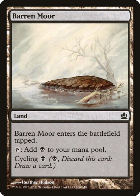 Barren Moor - Barren Moor enters tapped.