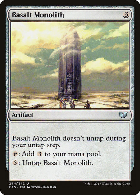 Basalt Monolith - Basalt Monolith doesn't untap during your untap step.