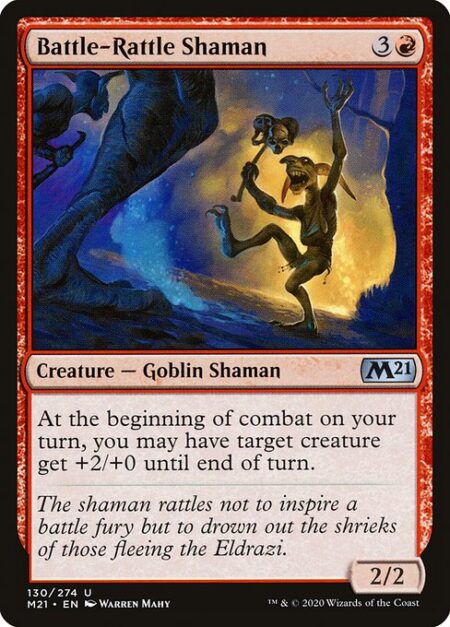 Battle-Rattle Shaman - At the beginning of combat on your turn