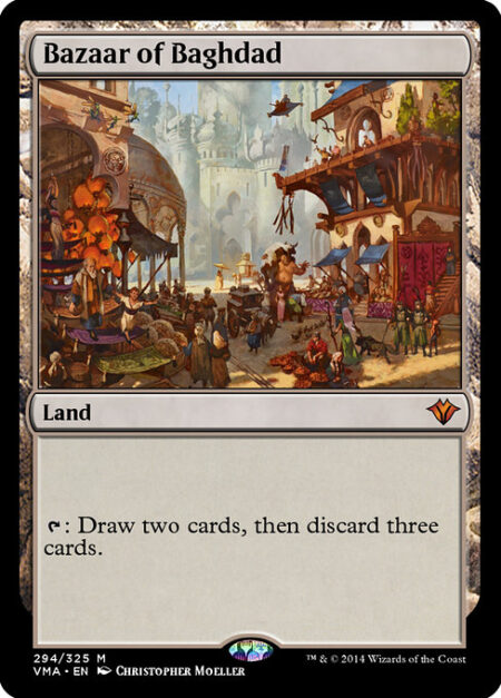 Bazaar of Baghdad - {T}: Draw two cards