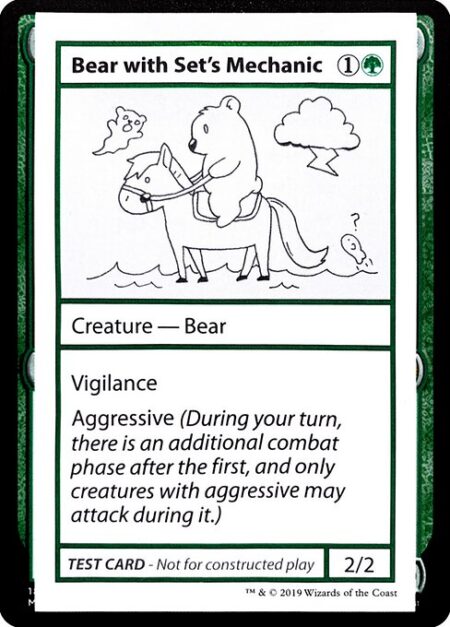 Bear with Set's Mechanic - Vigilance