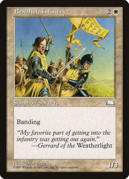 Benalish Infantry - Banding (Any creatures with banding