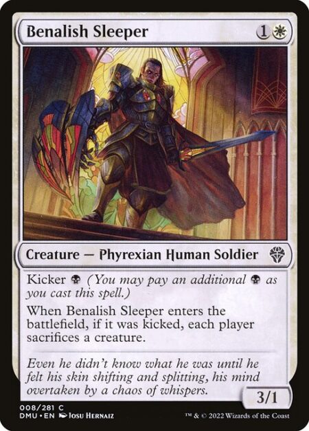 Benalish Sleeper - Kicker {B} (You may pay an additional {B} as you cast this spell.)