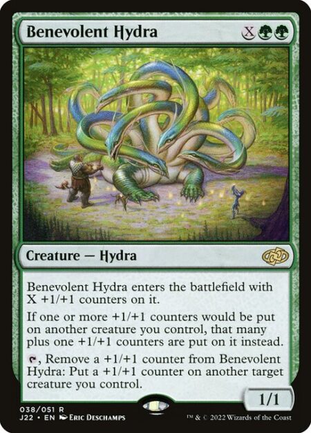 Benevolent Hydra - Benevolent Hydra enters the battlefield with X +1/+1 counters on it.