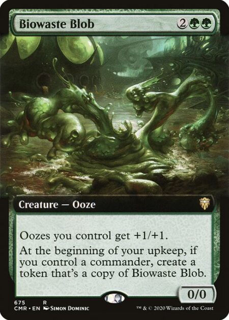 Biowaste Blob - Oozes you control get +1/+1.