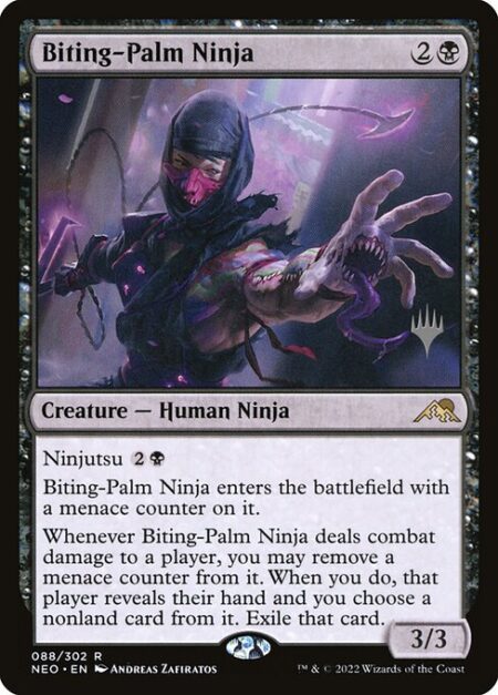 Biting-Palm Ninja - Ninjutsu {2}{B}