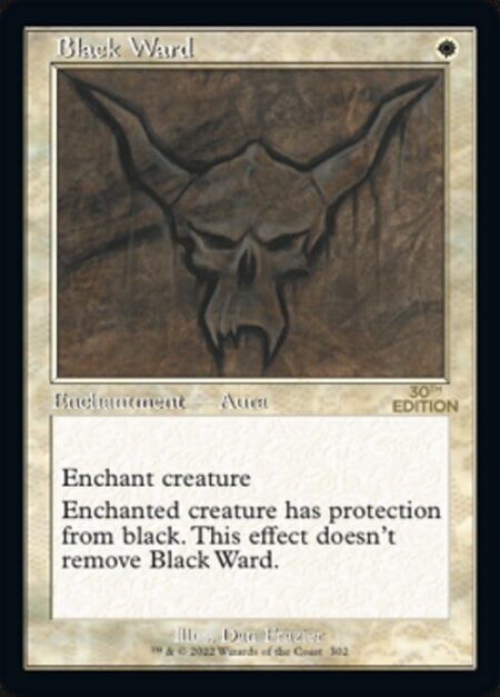 Black Ward - Enchant creature