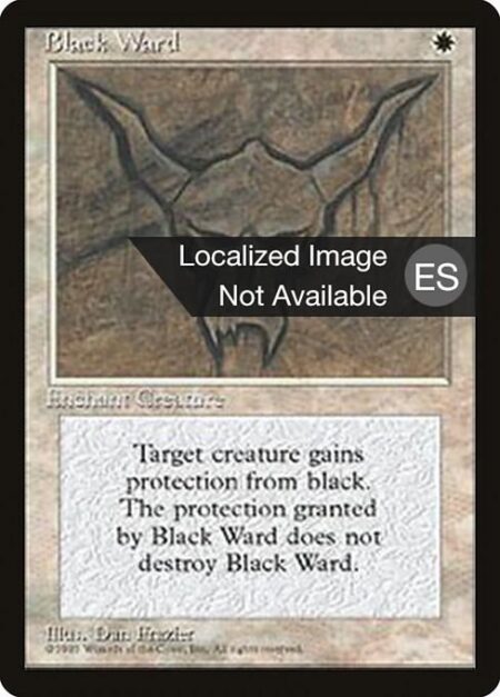 Black Ward - Enchant creature