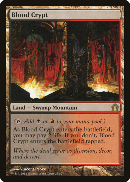 Blood Crypt - ({T}: Add {B} or {R}.)