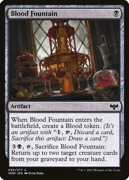 Blood Fountain - When Blood Fountain enters the battlefield