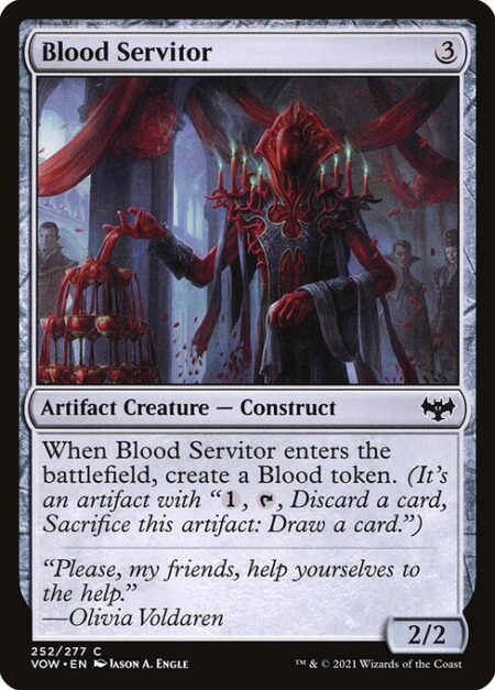 Blood Servitor - When Blood Servitor enters