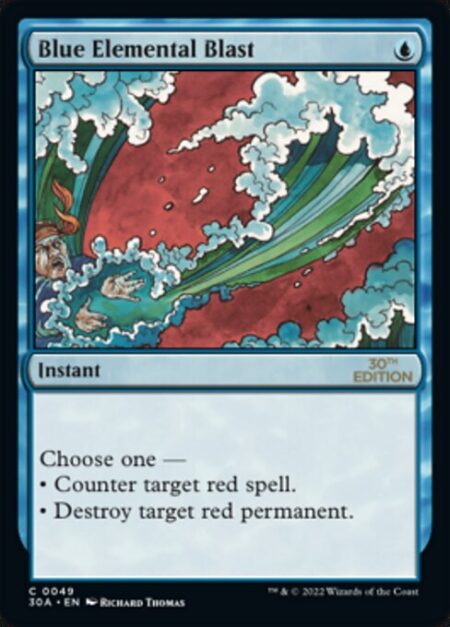 Blue Elemental Blast - Choose one —